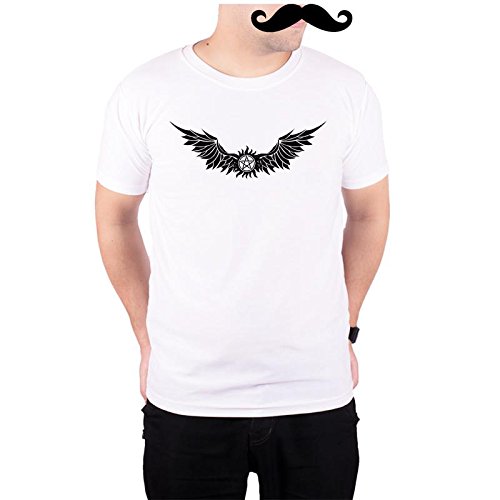 Mooch WaleSupernatural Logo White Quick-Dri T-Shirt for Men
