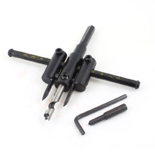 Aexit Fresa per circolari regolabile da 30 mm a 120 mm con fresa a testa esagonale con chiave a brugola ID: 790379