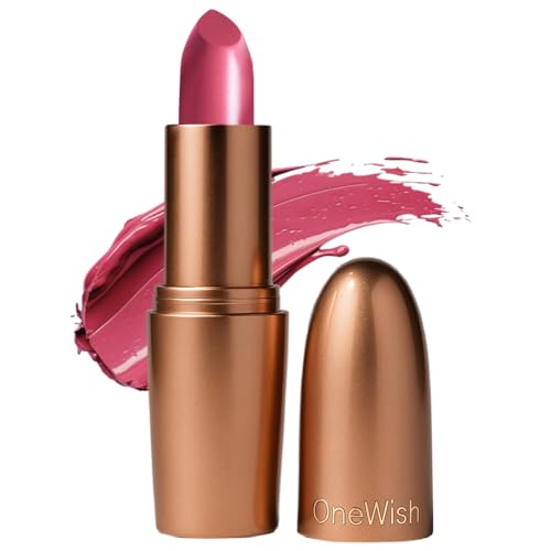 Image of One Wish Creamy Matte Lipstick Long Lasting for Women - Cotton Candy Shade 15 | Full Coverage | Creamy Formula | No Flaky Lips | No Dryness | Vitamin E, Almond Oil & Shea Butter for Moisturising Lip | 8 Hrs Lasting | Smooth Finish | 3.8 gm