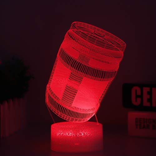 Chug Jug 3D Night Lights Remote Control & 16 Colors Sleeping Mood Lamp Optical Illusion Led Light Home Bedroom Game Room Décor Festival Holiday Chirstmas Gifts for Kids Girls Boys Child Teen