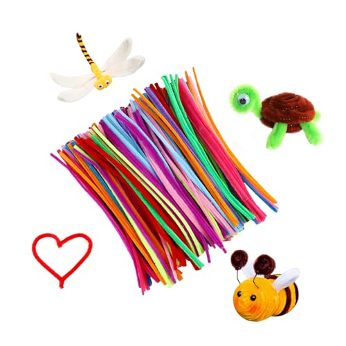 Set de 200 Limpiapipas de Colores para Manualidades, 30 cm de Largo, limpia pipas para manualidades, Ideal para Proyectos DIY y Decoraciones