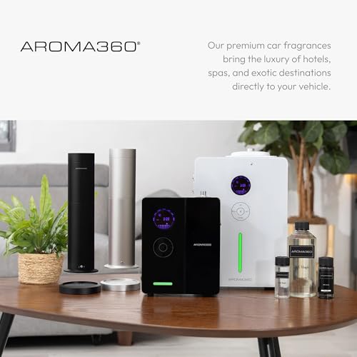 Image of Aroma360 - Smart Car Diffuser Oil - Escapade - Premium Car Air Freshener Cartridge - Lemon, Ocean, Bergamot & Fragrant Jasmine - Essential Oils - Vegan - Aromatherapy - Cars, Trucks, SUVs, RVs & More