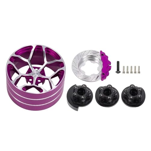 RC�A�b�v�O���[�h�X�y�A�p�[�c For Futaba Transmitter TQI Flysky Noble NB4 X6 X4 SANWA MT44 7PX 4PX RC4GS RC �J�[�A���~�����R���X�e�A�����O�z�C�[���n���h�z�C�[��(Purple)