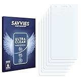 savvies Protector Pantalla para Huawei P8 Lite 2015/2016 6 Unidades - Película Ultra Transparente
