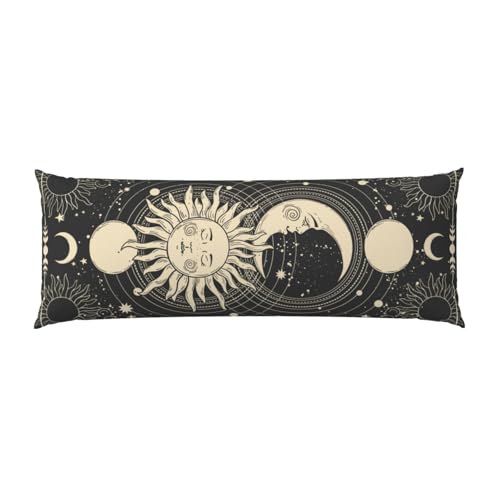 Vintage Sun Moon Stars Body Pillow Cover - Pillowcases 20