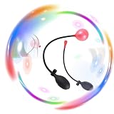 Inflatable Red Hip Trainer with Black Inflation Pump, Smooth Silicone Equipment for Stretch Training -K+22