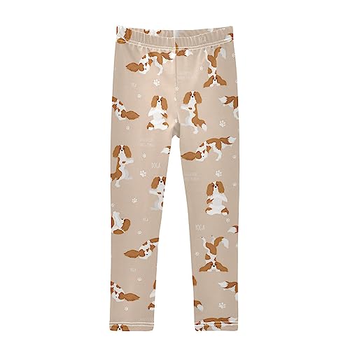Yoga Cavalier King Charles Spaniel Dog Girls Leggings Dance Running Workout Yoga Pants