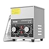 VEVOR Nettoyeur à Ultrasons Numérique 2 L, Bac Ultrasons avec Minuterie, Chauffage et Panier, Appareil de Nettoyage Ultrasonique Professionnel 60 W, pour Bijoux Lunettes Montres, Labo Clinique