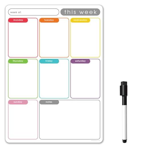 Magnetic Weekly Planner Whiteboard Calendar