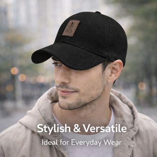 Image of Baseball Cap for Men Original Adjustable Unisex Cap, Mens Caps Stylish, All Sports Type Caps or Hats, Free Size, UV Protection, Sports Cap for Men's, Outdoor Casual Wear (Pack of 1)