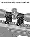 CVLIFE 1 Inch Scope Rings Medium Profile Mounts - Compatible with Picatinny Rails - 20mm See Through Rifle Scope Mount - 2 Pieces