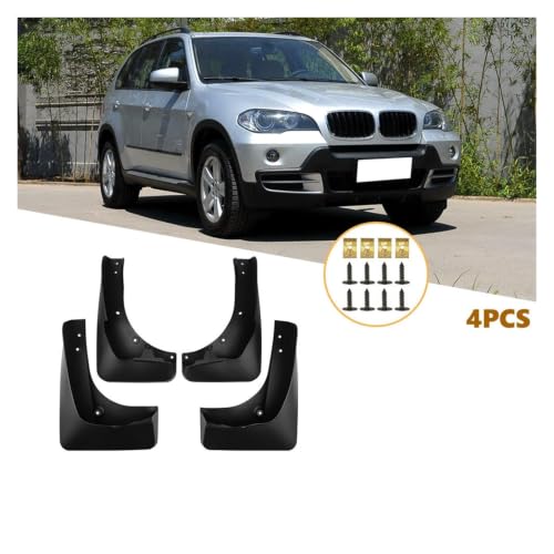 Guardabarros coche resistentes con protectores contra salpicaduras para X5 E70 F15 5