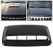 Car Hood Vent Universal Hood Air Vents for Car Hood Scoop Bonnet Vent Hood Air Intake Trim Cover Glossy Black