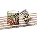 YUBBAEX Gold Veins Washi Tape Gorgeous Foil Masking Tape Set Decorative for Arts, DIY Crafts, Journal Supplies, Planners, Scrapbook, Card/Gift Wrapping (Floral Leaves)