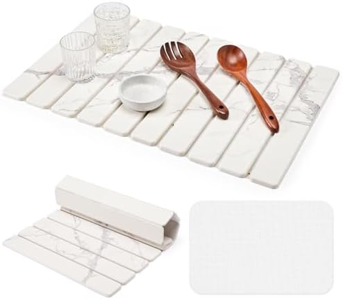 Large Stone Dish Drying Mat For Kitchen Counter, 24"(L)×16 - View #7