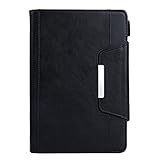 LMFULM® Hülle für Universal Alle 9,5-10 Zoll Tablette PU Magnet Lederhülle Brieftasche Hülle Tasche Ständer Schutzhülle Flip Cover Schwarz