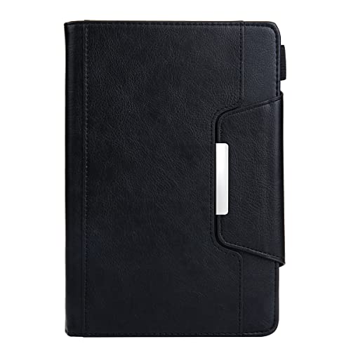 LMFULM® Hülle für Universal Alle 9,5-10 Zoll Tablette PU Magnet Lederhülle Brieftasche Hülle Tasche Ständer Schutzhülle Flip Cover Schwarz