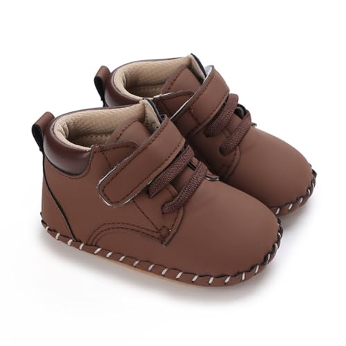 Baby Ankle Boots Infant Bootie Soft Sole Non-Slip Lightweight Warm First Walker Crib Shoes for Newborn Boys Girls