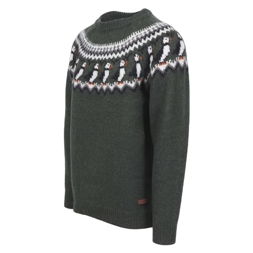 ICEWEAR Lundi Wool Sweater with Puffin Pattern2