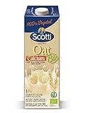 Riso Scotti Hafergetränk mit Calcium - 100% pflanzlich, biologisch, natürlich laktosefrei, ohne Zuckerzusatz, 1 L