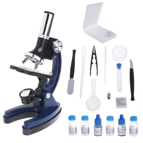 Microscope composé 40x-1200x avec éclairage LED réglable et connexion logicielle Windows