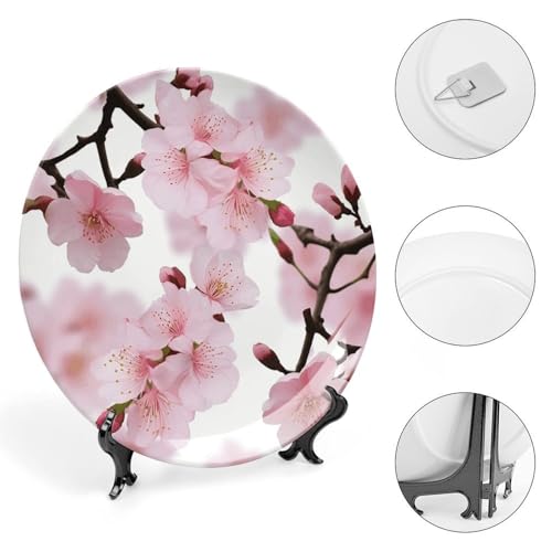 Plato decorativo de porcelana Cherry Blossom de 6 pulgadas miniatura 4