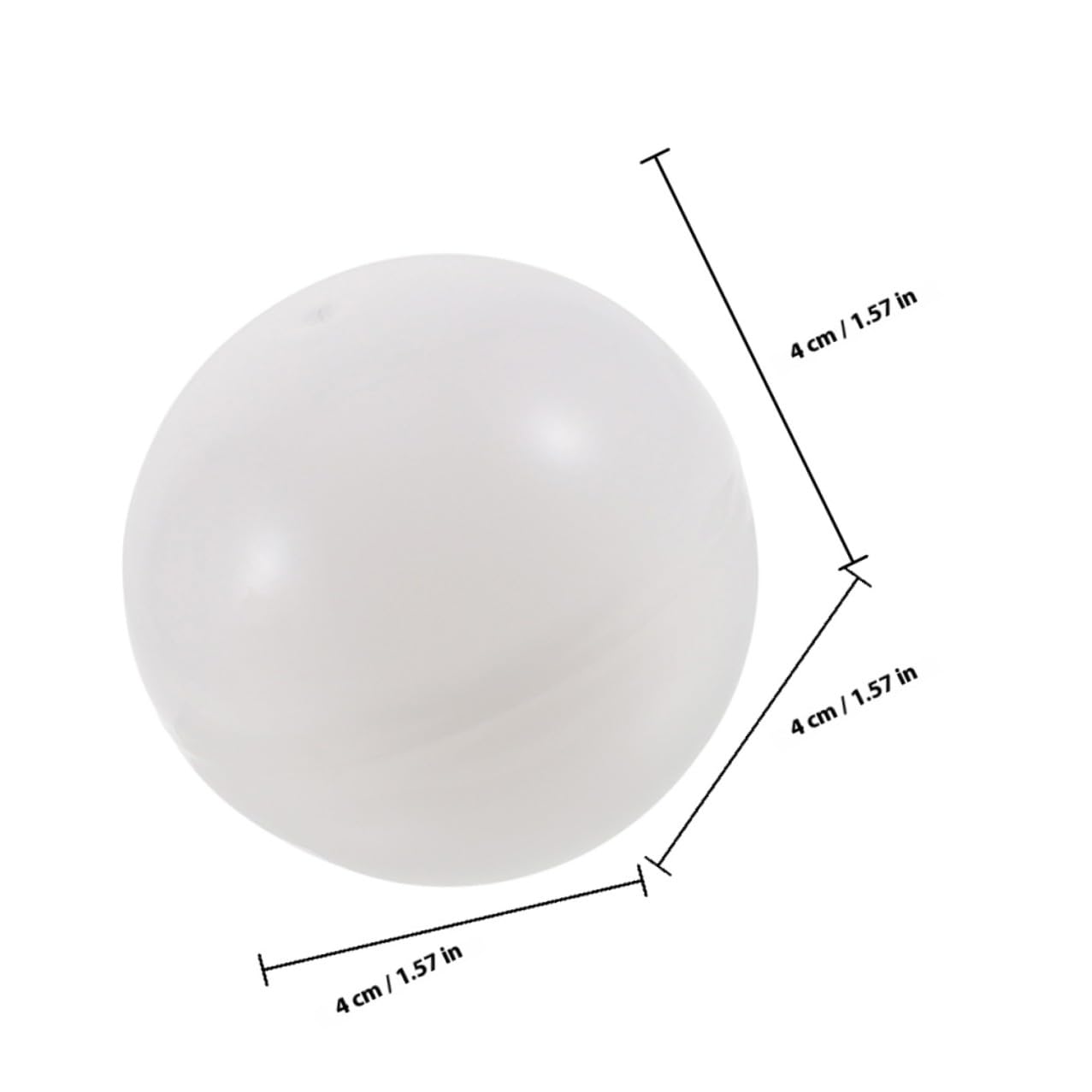 Sosoport 50 Palline per Estrazione Lotteria in Pvc Apribili Coperchio Pratico, Diametro 4 Cm, per Feste e Attività Festive, Confezione da 50 Pezzi
