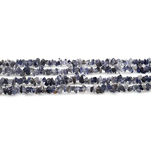 Iolite Chip Beads Strand, Semi Precious, Nugget Chips, Drilled Stone Beads,Gemstone Chips, Gemstone Beads, Jewelry Making Supply, GemMartUSA (CHIO-70001)