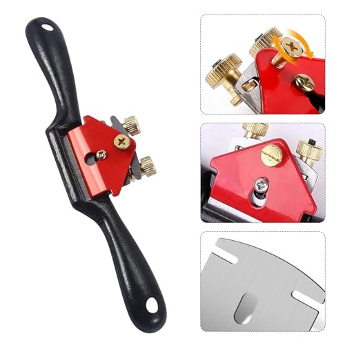 GIONAR Wood Plane, 9 Inch / 210 mm Planers for Wood, Spokeshave Tool with 4 Replacement Blades, Woodworking Tools for Woodworking and Manual DIY Enthusiasts 4 GIONAR Wood Plane, 9 Inch / 210 mm Planers for Wood, Spokeshave Tool with 4 Replacement Blades, Woodworking Tools for Woodworking and Manual DIY Enthusiasts - Image 4