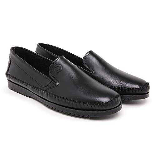 Mocassim Masculino Dockside Confort em Couro Legítimo (44, Preto)