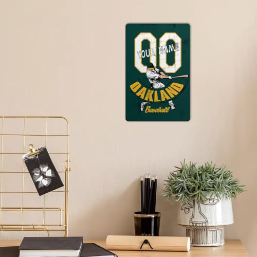 Image of ANTKING Oakland Metal Sign Custom Sign Decor for Men Youth Boy Gifts