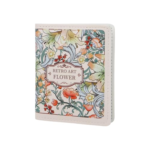 WishLotus Womens Wallet, Leather Women's Wallets with Printed Flower, Wallets for Women Girl Friends, Credit Card Holder for Women on Birthday Special Festival (White)