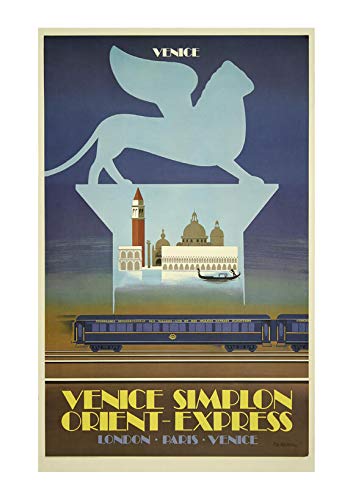Affiche d'art Venice Simplon Orient Express Spiffing Prints format extra large mat d'archivage