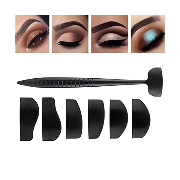 Crease Line Kit, 6 in 1 Eyeshadow Stamp Kit, Perfect Cut Crease Stamp, Silicone Eyeshadow Stamp Crease Tools Lazy Quick…