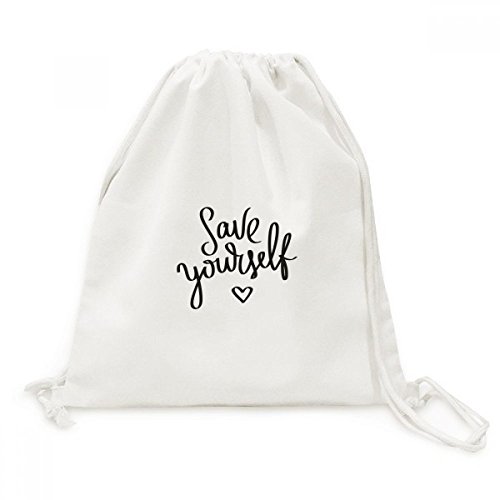 Sac de Voyage Léger Toile Drawstring Backpack Eviter l'Encombrement