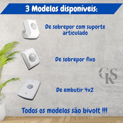 Kit 2 Sensores De Presença Movimento + 1 Sirene Alarme Bivolt Segurança Residencial Com Fotocelula 1