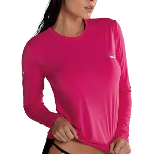 Camiseta Puma Feminina Manga Longa Uv50+ Rosa G