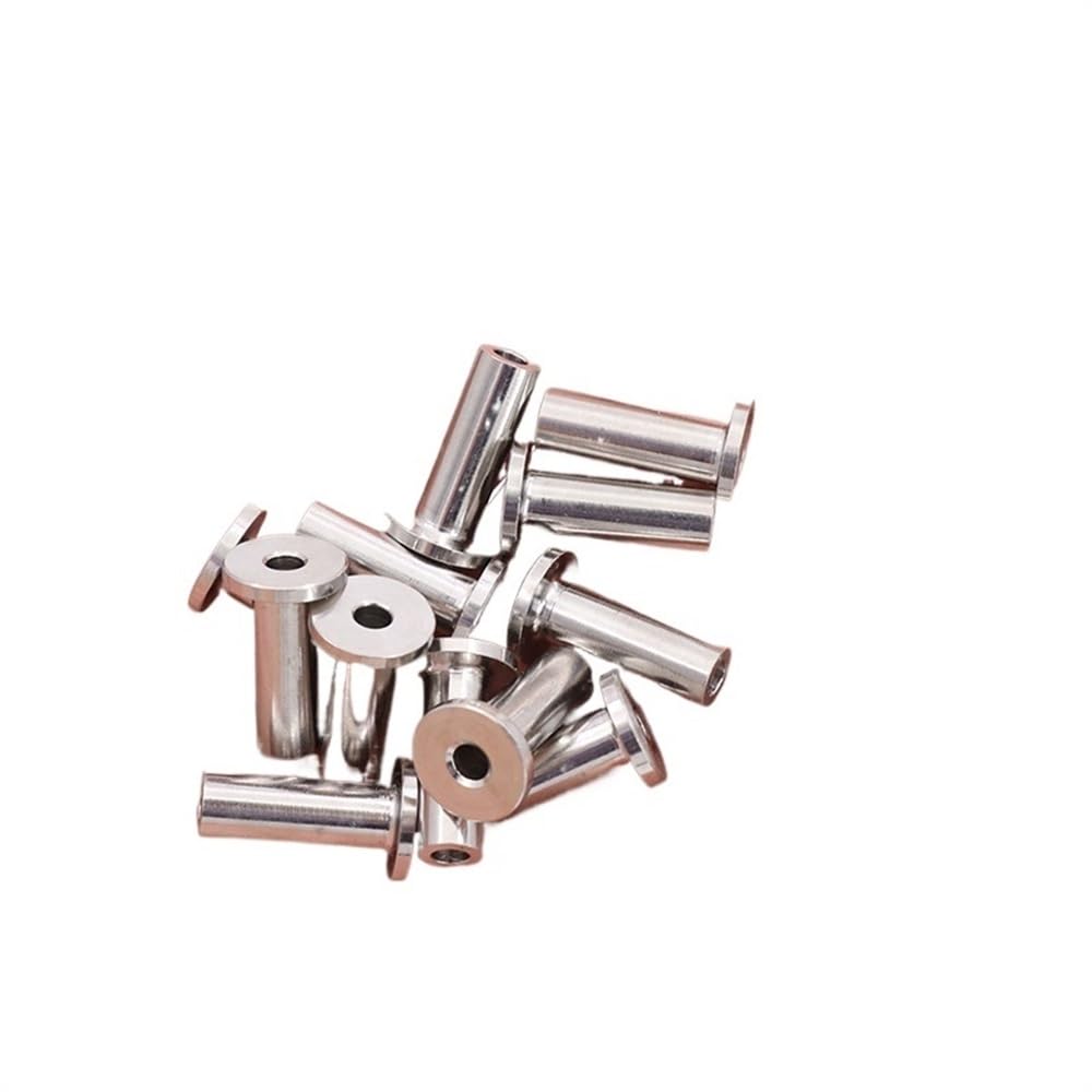 Morsetti per Fune Kit di ringhiere for Cavi con Manicotti di Protezione in Acciaio Inossidabile for Ponte con Occhiello da 1/8 T316 di Grado Marino Morsetti per I Cavi(50pcs)