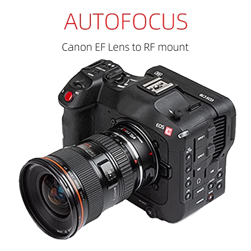 Ef-R3 Pro Lens Mount Adapter 0.71X Speed Booster Auto-Focus Mount Converter Ring For Canon Eos Ef Lens To Canon Rf Mount Camera Eos R R3 R5 R6 R7 R10 C70 And Red Komodo Cameras #TOP3
