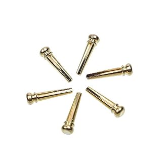 Imelod Lot de 6 chevilles de guitare en laiton et cuivre pour guitare acoustique avec broches de rechange pour guitare - Les Beatles, Paul McCartney, John Lennon, RIngo Starr, George Harrison Imelod Lot de 6 chevilles de guitare en laiton et cuivre pour guitare acoustique avec broches de rechange pour guitare – Image 2