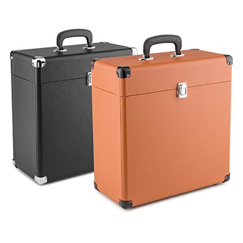AUNA Vinylbox – Coffret à vinyles Style rétro en Cuir Boite de Rangement pour 30 disques avec Bordures renforcées et… - Les Beatles, Paul McCartney, John Lennon, RIngo Starr, George Harrison AUNA Vinylbox - Coffret à vinyles Style rétro en Cuir Boite de Rangement pour 30 disques avec Bordures renforcées et… – Image 8