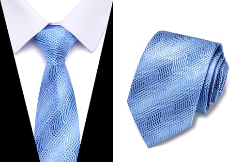 Image of Passabin Tie For Men Necktie Woven Jacquard Neck Ties Set 6 PCS