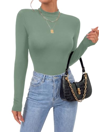 Image of OPOIPIN Women's Long Sleeve Basic Bodysuit