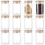 Multifonction:utilisez nos bocaux ronds en verre vides pour organiser les assaisonnements, conserver les épices, sel, poivre, herbes, Projets de bricolage, et plus! Ces mini pots ont une variété d'utilisations telles que des cadeaux de fête, fournitures d'artisanat ou de bureau, projets décoratifs ou gourmandises faites maison