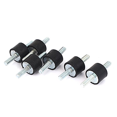 Support caoutchouc anti-vibration M6 silent bloc amortisseur cylindrique 20x15mm pour pompe à eau