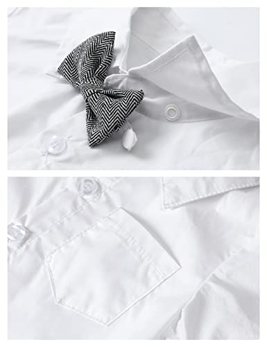Image of A&J DESIGN Baby Boys Gentleman Suit, 2Pcs Outfit Shirt & Pants
