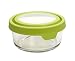 Anchor Hocking TrueSeal Glass Food Storage Containers with Airtight Lids, Green, 4 Cup (Set of 4)