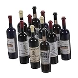 Boissons miniatures : il y a suffisamment de mini-bouteilles de vin pour répondre à vos besoins de décoration, que ce soit pour une maison de poupée, une cuisine, un bar, une fête, etc