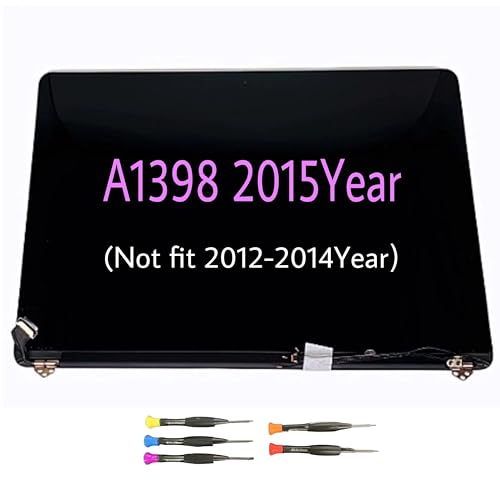 Image of 661-02532 Screen Replacement for Apple MacBook Pro Retina 13 inch A1398 Mid 2015 Year LCD Screen Assembly Display EMC 2909 2910 A MJLU22LL /A /MJLQ2LL /A MJLT22Ll