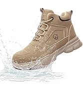 Amazon.com | Steel Toe Boots for Men Waterproof Safety Shoes
